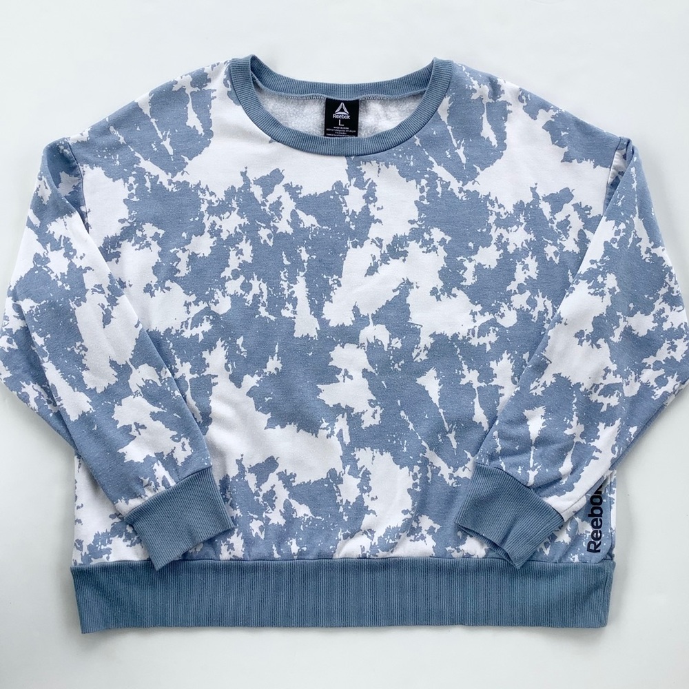 Reebok Blue Splotchy Sweatshirt